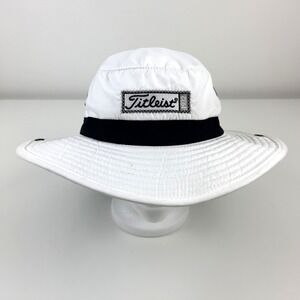 Titleist Boonie Hat Wide Brim Golf Sun Hat White Black L/XL 23.5"